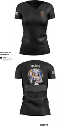 Karl & Hedwig Ackermann Memorial Institute for Joint Military Intelligence and Law Enforcement Education & Training at MARDET Fort Leonard Wood 34903411 Women's Short Sleeve V-neck Shirt - 100