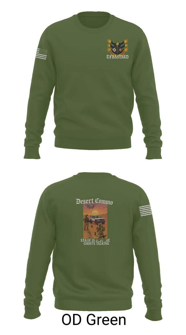 Crew Neck Sweatshirt, Task Force Bataan, , Teamtime, Team time, sublimation, custom sports apparel, team uniforms, spirit wear, spiritwear, sports uniforms, custom shirts, team store, custom team store, fundraiser sports, apparel fundraiser