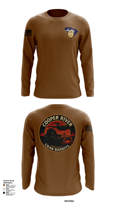 Cooper River Crab Bandits 83296088 Long Sleeve Performance Shirt 101
