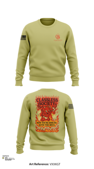 Crew Neck Sweatshirt, Classless Society, , Teamtime, Team time, sublimation, custom sports apparel, team uniforms, spirit wear, spiritwear, sports uniforms, custom shirts, team store, custom team store, fundraiser sports, apparel fundraiser