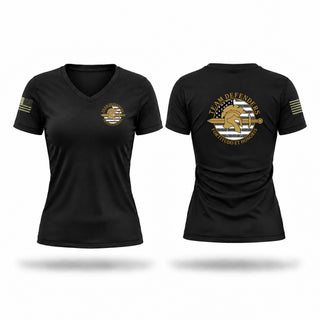 Womens Short Sleeve Vneck Shirt, Team Defenders, Air Force, Teamtime, Team time, sublimation, custom sports apparel, team uniforms, spirit wear, spiritwear, sports uniforms, custom shirts, team store, custom team store, fundraiser sports, apparel fundraiser