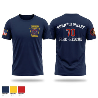 Old School Cotton Feel Shirt, Hummels Wharf Fire-Rescue, Fire Department, Teamtime, Team time, sublimation, custom sports apparel, team uniforms, spirit wear, spiritwear, sports uniforms, custom shirts, team store, custom team store, fundraiser sports, apparel fundraiser