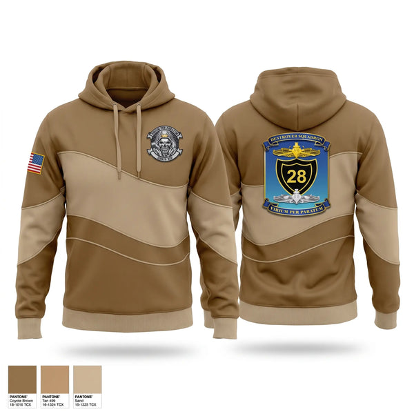 Hoodie, Destroyer Squadron 28, Navy, Teamtime, Team time, sublimation, custom sports apparel, team uniforms, spirit wear, spiritwear, sports uniforms, custom shirts, team store, custom team store, fundraiser sports, apparel fundraiser