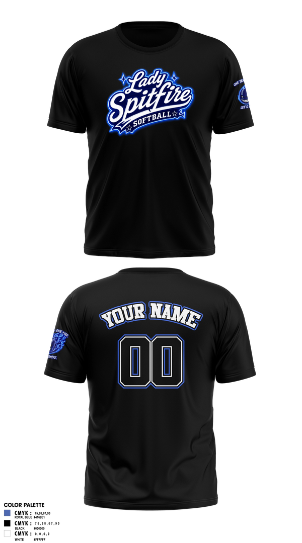 Short Sleeve Performance Shirt, Lady Spitfire, Softball, Teamtime, Team time, sublimation, custom sports apparel, team uniforms, spirit wear, spiritwear, sports uniforms, custom shirts, team store, custom team store, fundraiser sports, apparel fundraiser