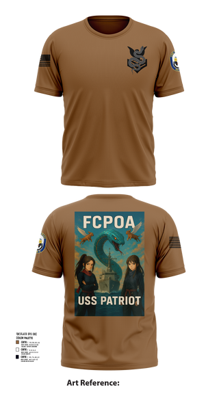 Short Sleeve Performance Shirt, USS PATRIOT FCPOA 2, Navy, Teamtime, Team time, sublimation, custom sports apparel, team uniforms, spirit wear, spiritwear, sports uniforms, custom shirts, team store, custom team store, fundraiser sports, apparel fundraiser