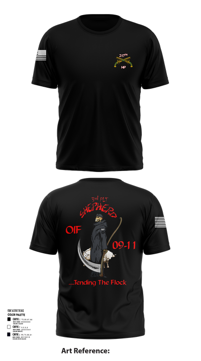 217th MP CO 3rd platoon Iraq 09-10 88609784 Short Sleeve Performance Shirt - 101