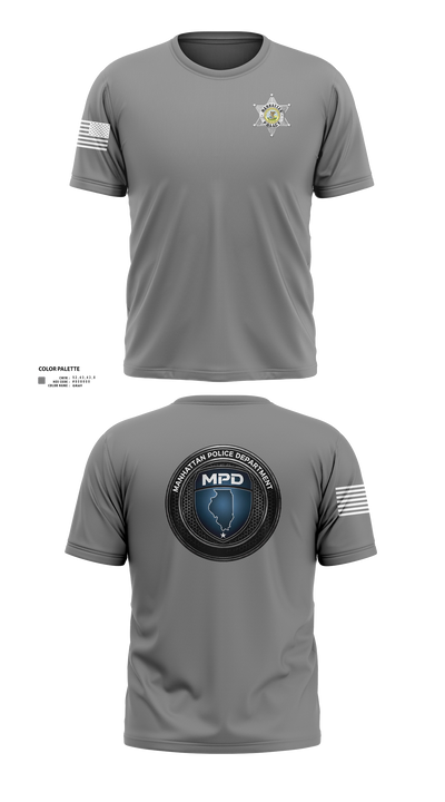 Manhattan Police Department 25505954 Short Sleeve Performance Shirt - 141