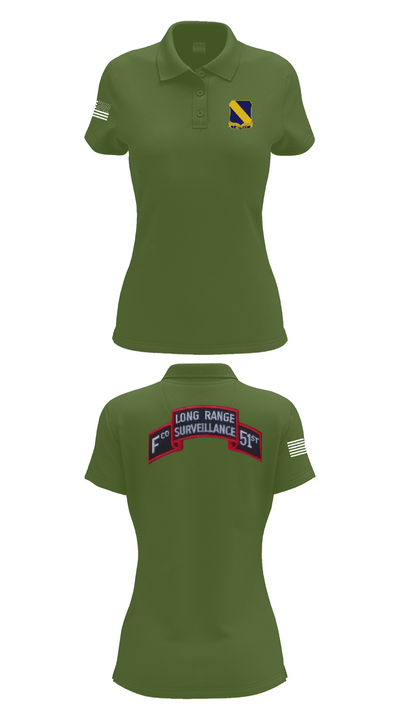 Fco 51st infantry LRSU 81538423 Women's Short Sleeve Performance Polo  - 55