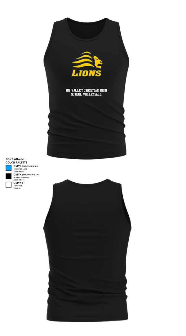 Tank Top, Big Valley Christian High School Volleyball, Women's Volleyball, Teamtime, Team time, sublimation, custom sports apparel, team uniforms, spirit wear, spiritwear, sports uniforms, custom shirts, team store, custom team store, fundraiser sports, apparel fundraiser