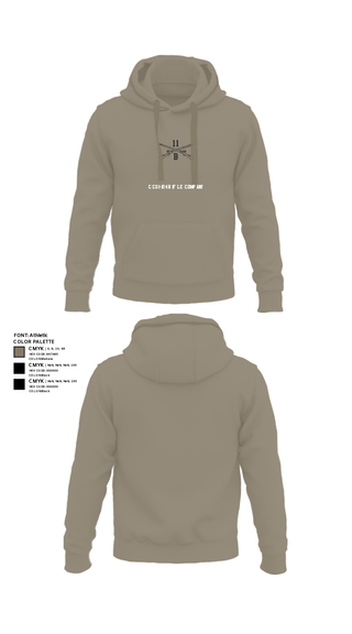 Hoodie, C Co 1-124 Rifle Company, National Guard, Teamtime, Team time, sublimation, custom sports apparel, team uniforms, spirit wear, spiritwear, sports uniforms, custom shirts, team store, custom team store, fundraiser sports, apparel fundraiser