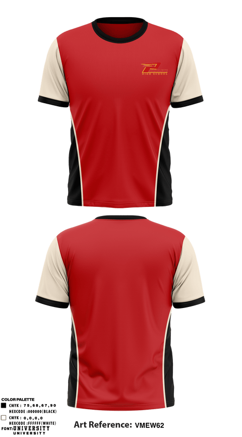 Short Sleeve Performance Shirt, Paraclete Football, Football, Teamtime, Team time, sublimation, custom sports apparel, team uniforms, spirit wear, spiritwear, sports uniforms, custom shirts, team store, custom team store, fundraiser sports, apparel fundraiser