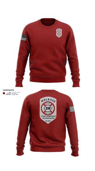 Crew Neck Sweatshirt, The Melrose Fire Company Incorporated, , Teamtime, Team time, sublimation, custom sports apparel, team uniforms, spirit wear, spiritwear, sports uniforms, custom shirts, team store, custom team store, fundraiser sports, apparel fundraiser
