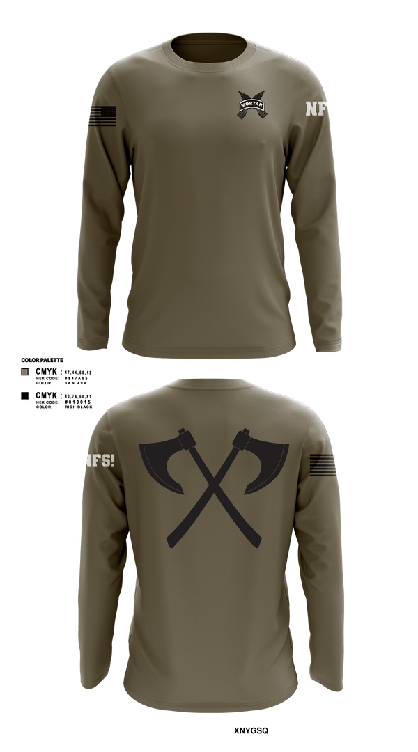 Long Sleeve Performance Shirt, Mortars, Army, Teamtime, Team time, sublimation, custom sports apparel, team uniforms, spirit wear, spiritwear, sports uniforms, custom shirts, team store, custom team store, fundraiser sports, apparel fundraiser