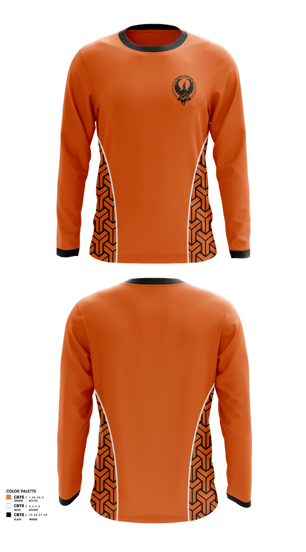 Long Sleeve Performance Shirt, Phoenix Firebirds, Men's Basketball, Teamtime, Team time, sublimation, custom sports apparel, team uniforms, spirit wear, spiritwear, sports uniforms, custom shirts, team store, custom team store, fundraiser sports, apparel fundraiser
