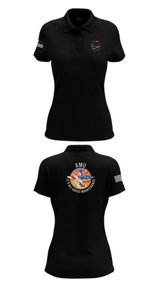 Women's Short Sleeve Performance Polo, 910th AMU, Air Force, Teamtime, Team time, sublimation, custom sports apparel, team uniforms, spirit wear, spiritwear, sports uniforms, custom shirts, team store, custom team store, fundraiser sports, apparel fundraiser