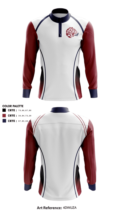 The Kew-Forest School Volleyball 87839519 Quarter Zip Jacket - 40