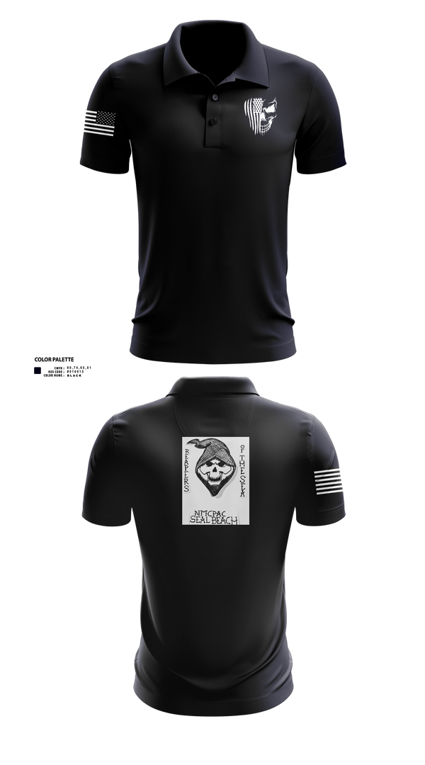 Short Sleeve Performance Polo, NMCPAC Seal Beach, Navy, Teamtime, Team time, sublimation, custom sports apparel, team uniforms, spirit wear, spiritwear, sports uniforms, custom shirts, team store, custom team store, fundraiser sports, apparel fundraiser