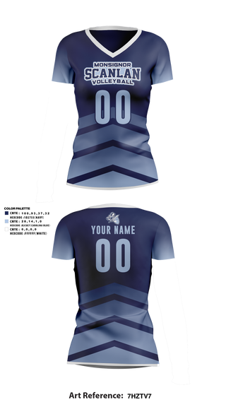 Women's Short Sleeve Vneck Shirt, Monsignor Scanlan Volleyball, Women's Volleyball, Teamtime, Team time, sublimation, custom sports apparel, team uniforms, spirit wear, spiritwear, sports uniforms, custom shirts, team store, custom team store, fundraiser sports, apparel fundraiser