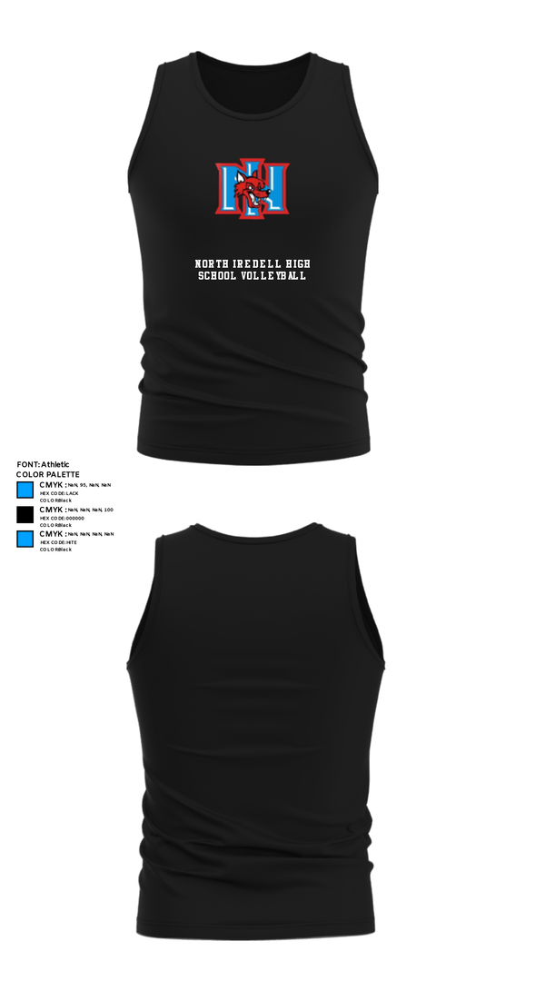 Tank Top, North Iredell High School Volleyball, Women's Volleyball, Teamtime, Team time, sublimation, custom sports apparel, team uniforms, spirit wear, spiritwear, sports uniforms, custom shirts, team store, custom team store, fundraiser sports, apparel fundraiser