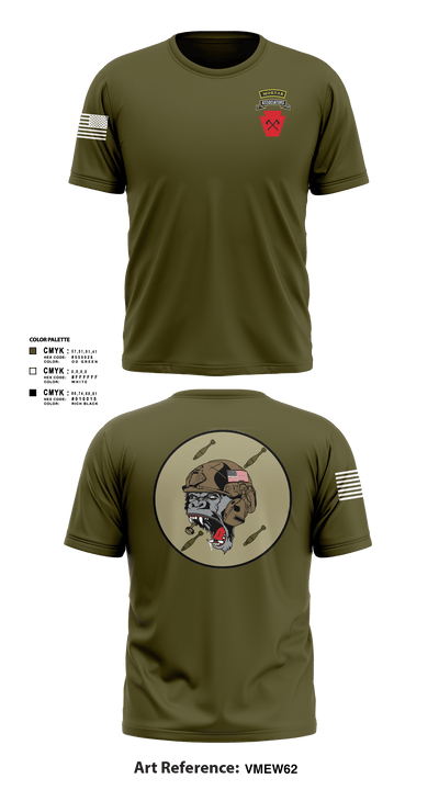 A co 1-111th MTRAco 1-111th secfor 26683697 Short Sleeve Performance Shirt - 4