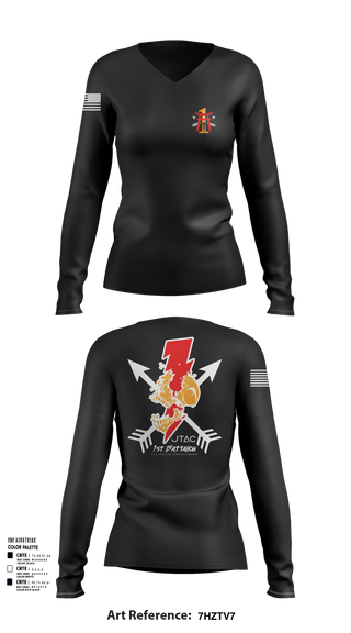 Women's Long Sleeve Vneck Shirt, S3 Fires 1-1SFG(A), , Teamtime, Team time, sublimation, custom sports apparel, team uniforms, spirit wear, spiritwear, sports uniforms, custom shirts, team store, custom team store, fundraiser sports, apparel fundraiser