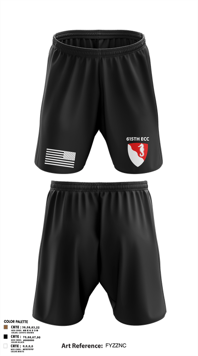 615TH ECC 10349105 Athletic Shorts With Pockets - 3