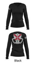 C Co 1-124 Rifle Company 57736053 Women's Long Sleeve V-neck Shirt - 35