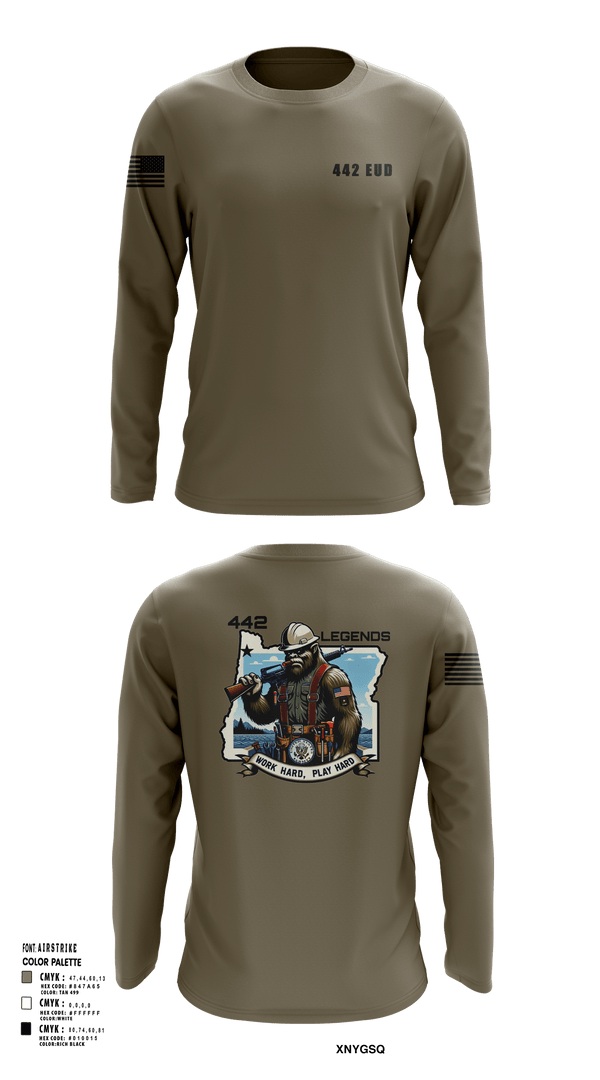 Long Sleeve Performance Shirt, 442 EUD, National Guard, Teamtime, Team time, sublimation, custom sports apparel, team uniforms, spirit wear, spiritwear, sports uniforms, custom shirts, team store, custom team store, fundraiser sports, apparel fundraiser