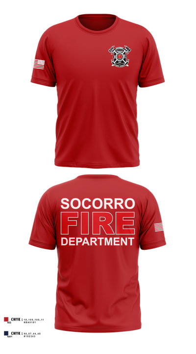 Socorro fire department  Short Sleeve Performance Shirt - 2