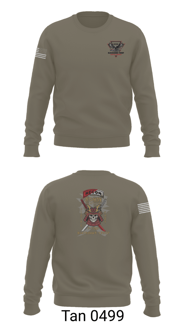 Crew Neck Sweatshirt, 4-9 CAV, RONIN PLT, Army, Teamtime, Team time, sublimation, custom sports apparel, team uniforms, spirit wear, spiritwear, sports uniforms, custom shirts, team store, custom team store, fundraiser sports, apparel fundraiser