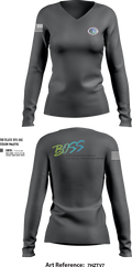 JBLM BOSS 9004473 Women's Long Sleeve V-neck Shirt - 5