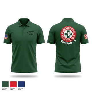 Short Sleeve Performance Polo, Woodstock Rescue Squad Inc., EMS/EMT, Teamtime, Team time, sublimation, custom sports apparel, team uniforms, spirit wear, spiritwear, sports uniforms, custom shirts, team store, custom team store, fundraiser sports, apparel fundraiser