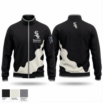 Bessemer WhiteSox 89464776 Windbreaker - 3