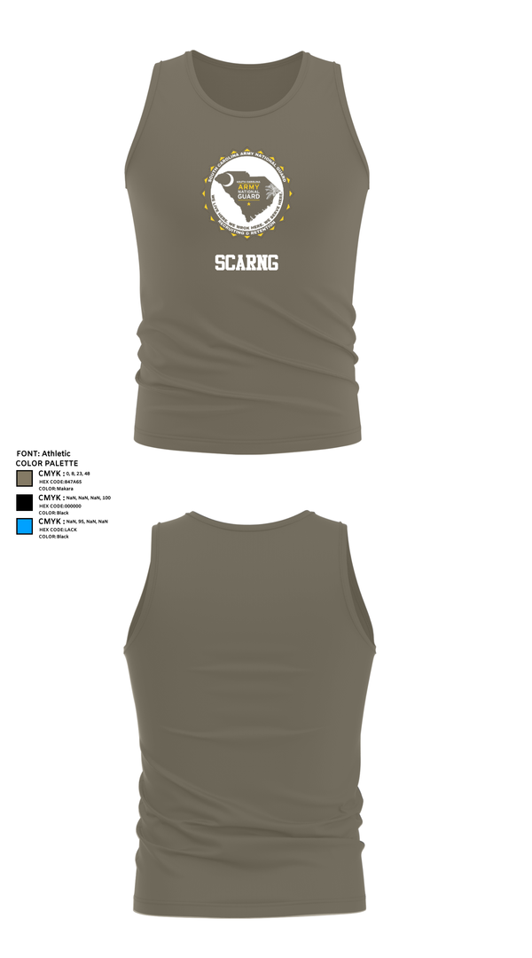 Tank Top, Scarng, National Guard, Teamtime, Team time, sublimation, custom sports apparel, team uniforms, spirit wear, spiritwear, sports uniforms, custom shirts, team store, custom team store, fundraiser sports, apparel fundraiser