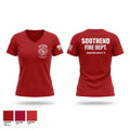 SOUTHEND FIRE DEPARTMENT Women's Short Sleeve V-neck Shirt - 1