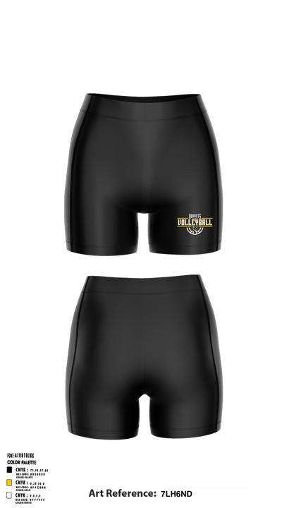 Fulton Hornets Volleyball 2109718 Women's Compression Shorts - 1