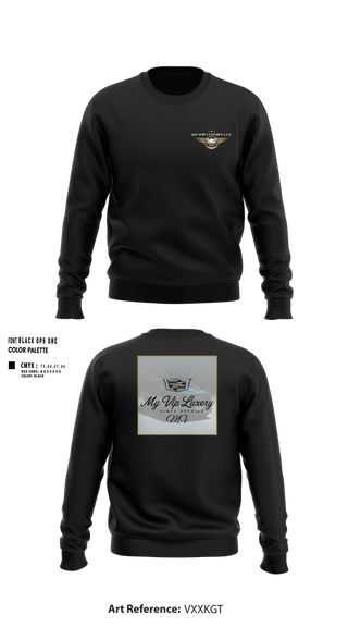 Crew Neck Sweatshirt, MY VIP LUXURY LLC, , Teamtime, Team time, sublimation, custom sports apparel, team uniforms, spirit wear, spiritwear, sports uniforms, custom shirts, team store, custom team store, fundraiser sports, apparel fundraiser