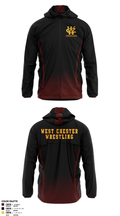 West Chester Youth Wrestling 39764768 Windbreaker - 2