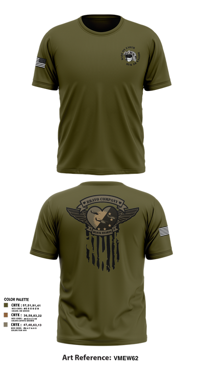 B/4-3 Assault Helicopter Battalion 71849339 Short Sleeve Performance Shirt - 1