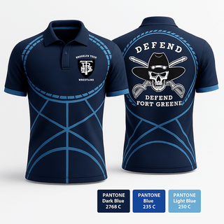 Short Sleeve Performance Polo, Brooklyn Tech, Wrestling, Teamtime, Team time, sublimation, custom sports apparel, team uniforms, spirit wear, spiritwear, sports uniforms, custom shirts, team store, custom team store, fundraiser sports, apparel fundraiser