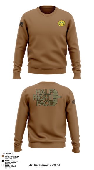 Crew Neck Sweatshirt, C Co 2/397th, Army, Teamtime, Team time, sublimation, custom sports apparel, team uniforms, spirit wear, spiritwear, sports uniforms, custom shirts, team store, custom team store, fundraiser sports, apparel fundraiser