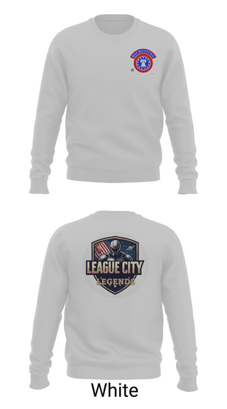 Crew Neck Sweatshirt, LEAGUE CITY RECRUITING, Army, Teamtime, Team time, sublimation, custom sports apparel, team uniforms, spirit wear, spiritwear, sports uniforms, custom shirts, team store, custom team store, fundraiser sports, apparel fundraiser