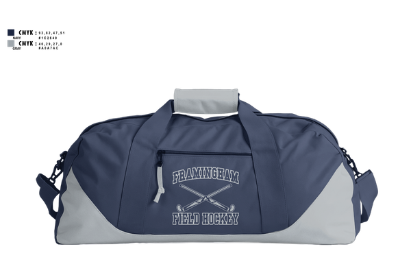 Duffle Bag, Framingham Field Hockey, Field Hockey, Teamtime, Team time, sublimation, custom sports apparel, team uniforms, spirit wear, spiritwear, sports uniforms, custom shirts, team store, custom team store, fundraiser sports, apparel fundraiser