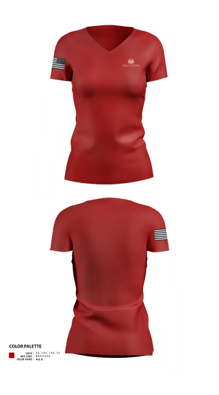 Womens Short Sleeve Vneck Shirt, RSS E-Town, , Teamtime, Team time, sublimation, custom sports apparel, team uniforms, spirit wear, spiritwear, sports uniforms, custom shirts, team store, custom team store, fundraiser sports, apparel fundraiser