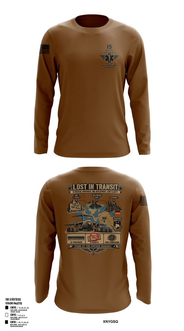 Long Sleeve Performance Shirt, Medical Misfits 2026, Army, Teamtime, Team time, sublimation, custom sports apparel, team uniforms, spirit wear, spiritwear, sports uniforms, custom shirts, team store, custom team store, fundraiser sports, apparel fundraiser