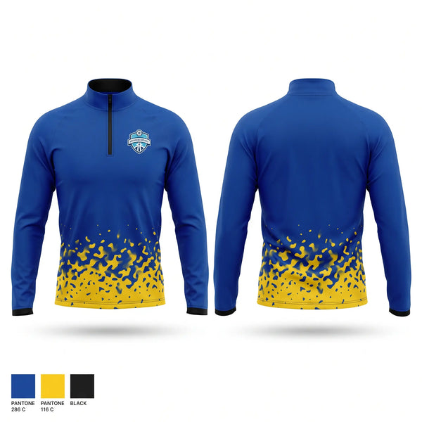 Quarter Zip Jacket, Ashland Bluejays, Cross Country, Teamtime, Team time, sublimation, custom sports apparel, team uniforms, spirit wear, spiritwear, sports uniforms, custom shirts, team store, custom team store, fundraiser sports, apparel fundraiser