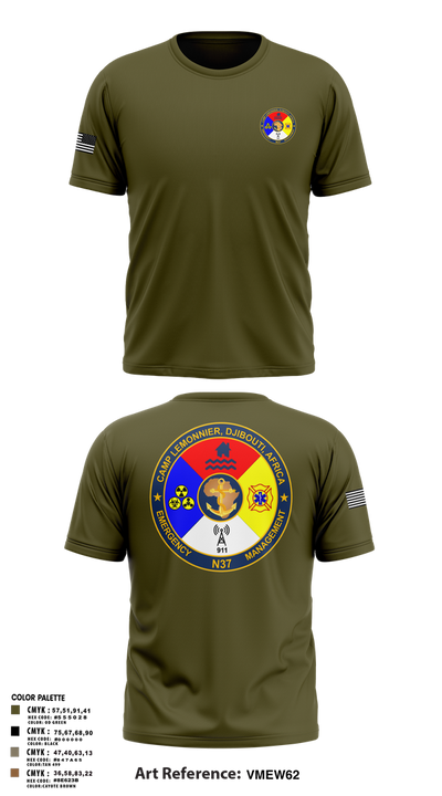 CLDJ N37 93741112 Short Sleeve Performance Shirt - 1