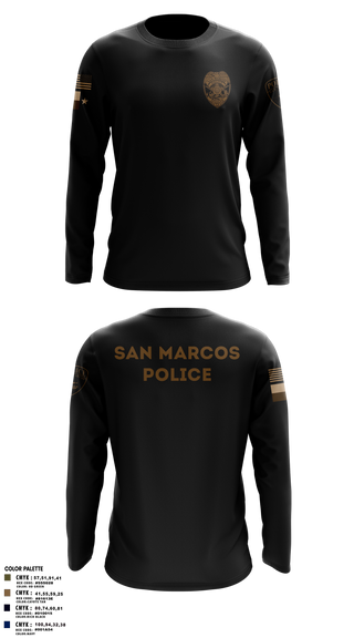 Long Sleeve Shooting Shirt, San Marcos Police Drone Unit, Police, Teamtime, Team time, sublimation, custom sports apparel, team uniforms, spirit wear, spiritwear, sports uniforms, custom shirts, team store, custom team store, fundraiser sports, apparel fundraiser