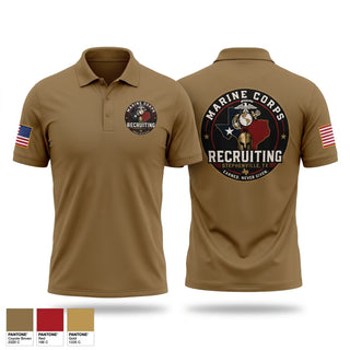 Short Sleeve Performance Polo, Recruiting station Stephenville, Marines, Teamtime, Team time, sublimation, custom sports apparel, team uniforms, spirit wear, spiritwear, sports uniforms, custom shirts, team store, custom team store, fundraiser sports, apparel fundraiser