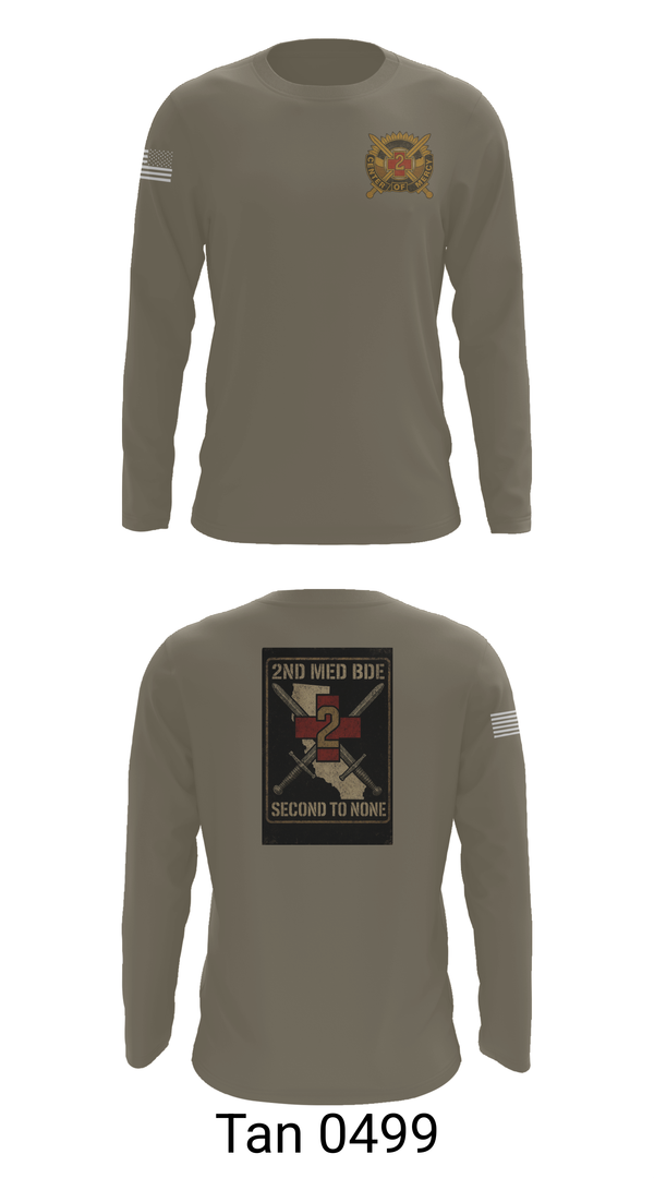 Long Sleeve Performance Shirt, 2nd Medical Brigade, , Teamtime, Team time, sublimation, custom sports apparel, team uniforms, spirit wear, spiritwear, sports uniforms, custom shirts, team store, custom team store, fundraiser sports, apparel fundraiser